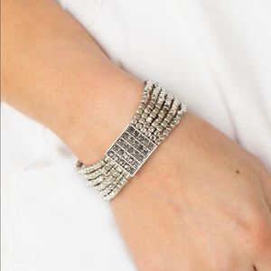 Paparazzi Star-Studded Showcase Silver Bracelet